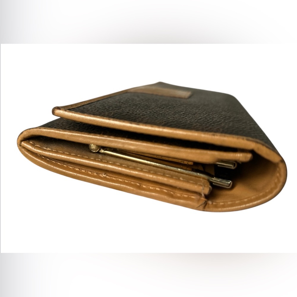 Vintage Celine Long Leather Kiss Lock Flap Wallet - Picture 5 of 12